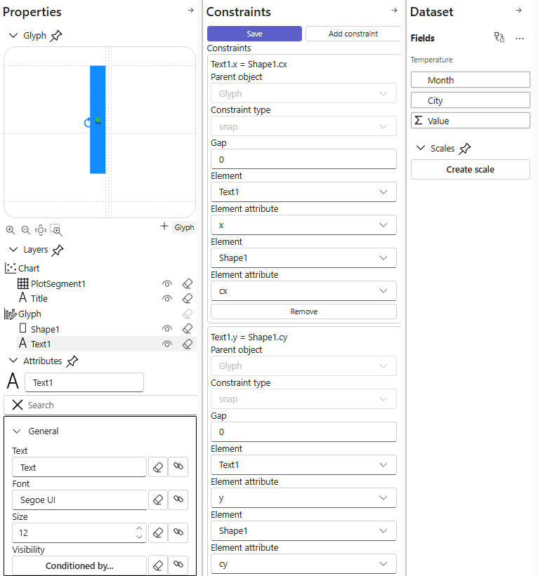 Constraints editor