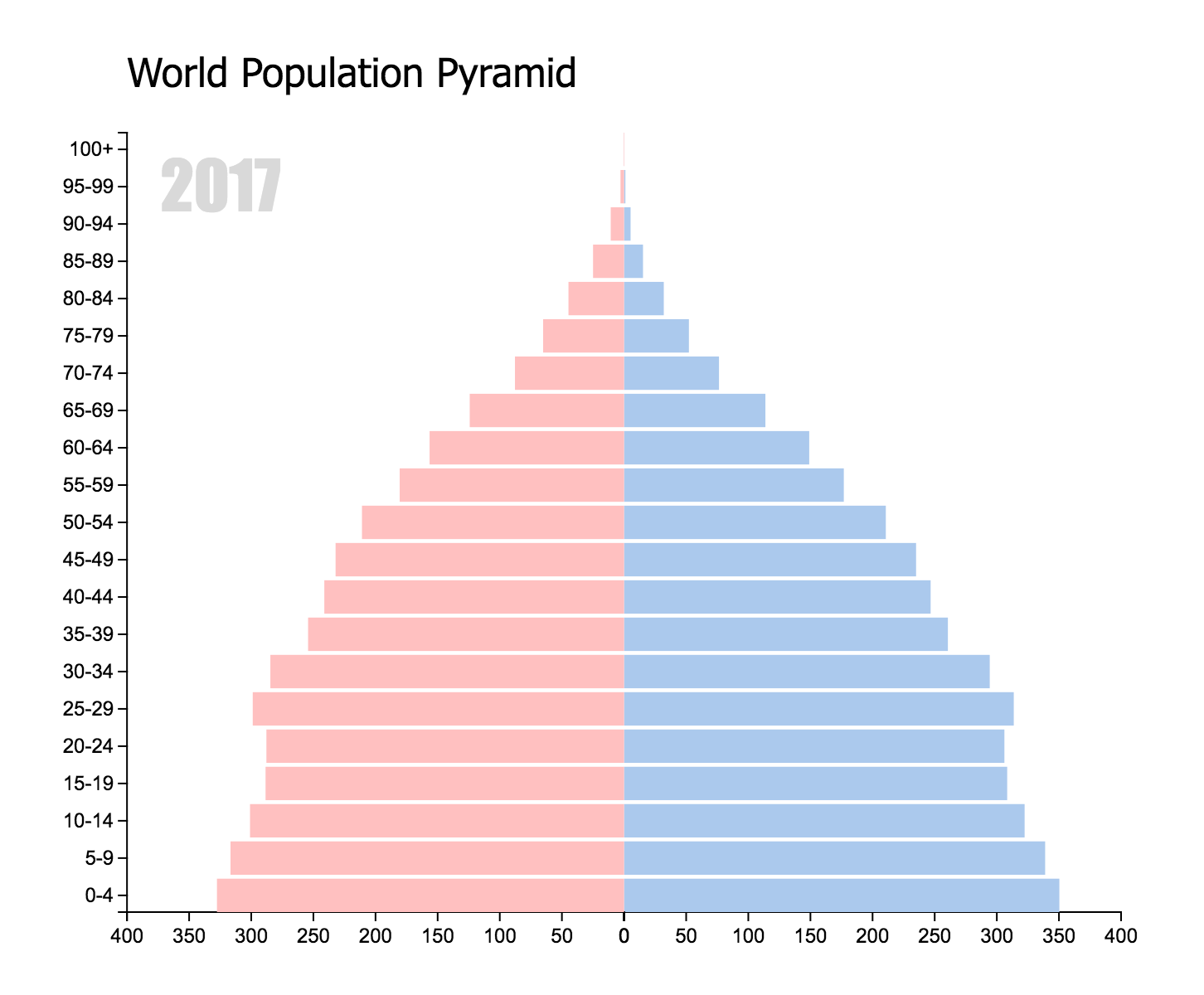 World Population Pyramid of 2017